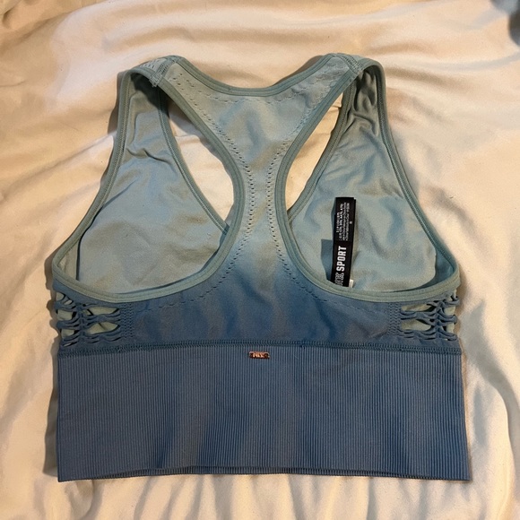 PINK Victoria's Secret Blue Sports Bra - Picture 3 of 3